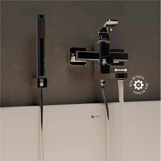 Misturador Monocomando de Parede Purus Gold Immersi