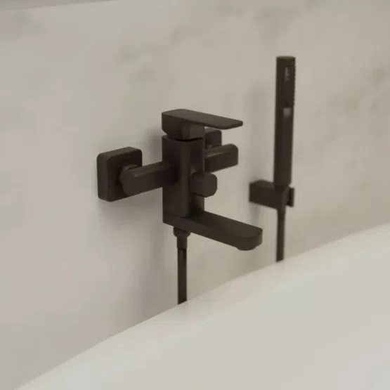 Misturador Monocomando de Parede Purus Matt Black Immersi
