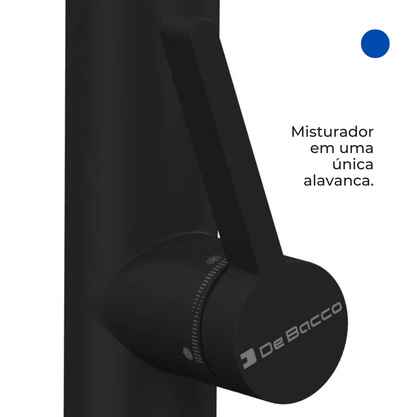 Misturador Monocomando DeBacco Primaccore com Imã Black Matte