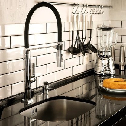 Misturador Monocomando de Mesa Docol Doc Black Cromando - 0695757