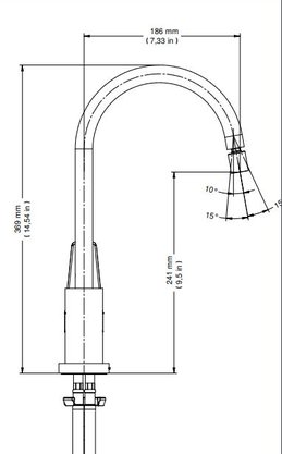 Misturador Monocomando Docol Lift Bica Alta