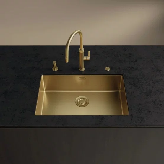 Misturador Monocomando Franke Masterpiece Mythos Dourado