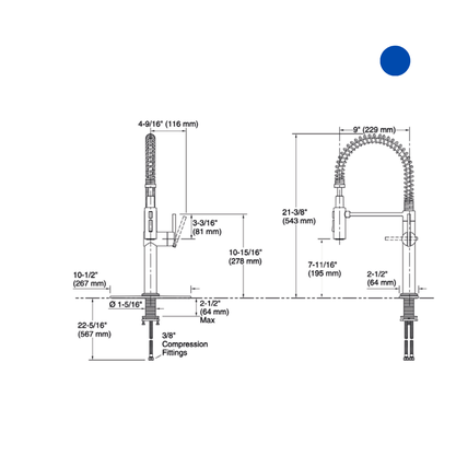Misturador Monocomando Kohler Crue Com Bica Gourmet Inox Escovado