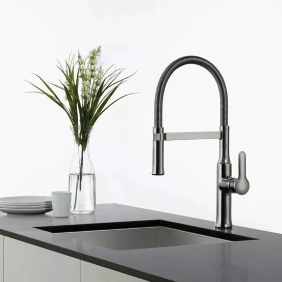 Misturador Monocomando Kromma Gourmet Classic Cromado com Bica Alta Giratória