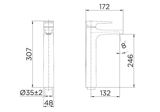 Misturador Monocomando Docol Lift Ônix Black Matte - Bica Alta
