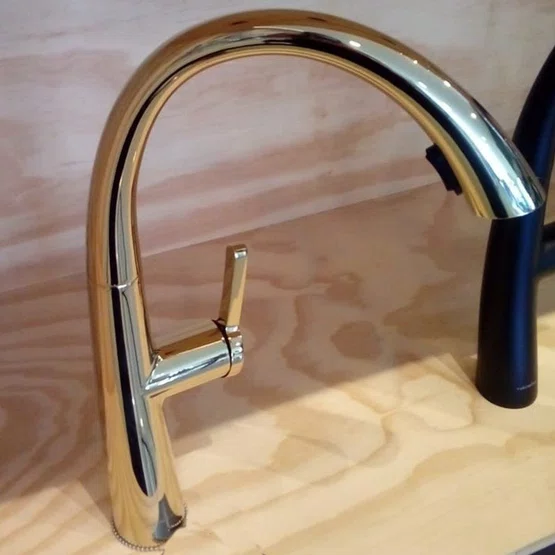 Misturador Monocomando Rubinettos Chef Gourmet Classic Dourado Ducha Extensível