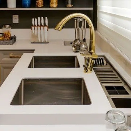 Misturador Monocomando Rubinettos Chef Gourmet Classic Dourado Ducha Extensível