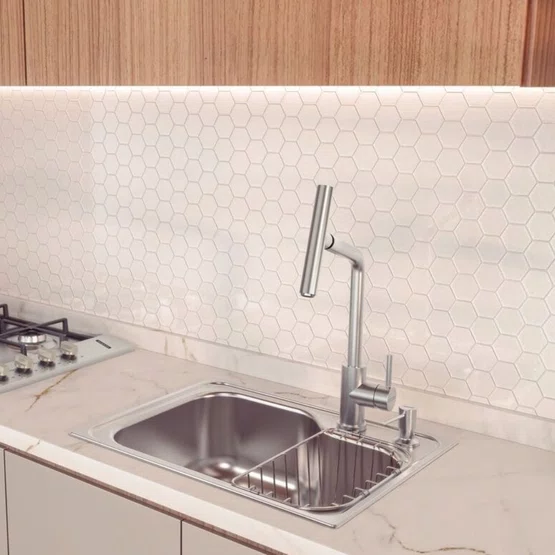 MIsturador Monocomando Versa Tramontina com Bica Articulada em Inox
