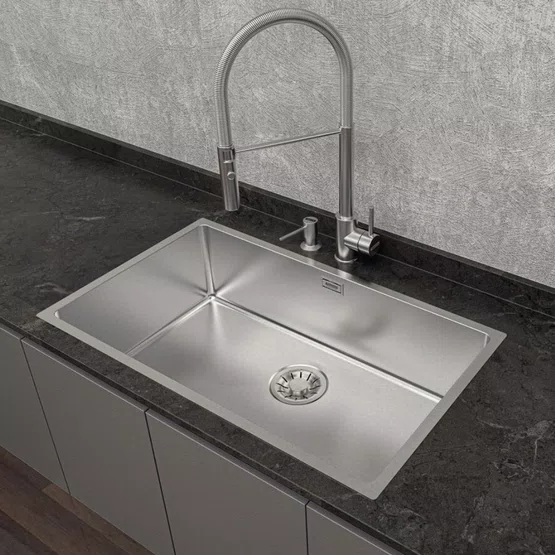 MIsturador Monocomando Versatile Tramontina com Bica Móvel em Aço Inox
