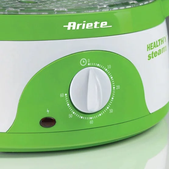 Panela Ariete à Vapor Elétrica 911  Healthy Steam 3 Bandejas 9 Litros Verde