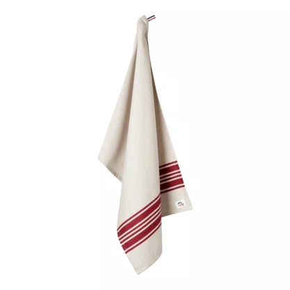 Pano de Prato de Cozinha 70x50cm Zwilling Branco e Vermelho