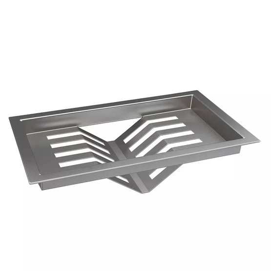 Acessório Porta Pratos Mekal Match para Canal Equipado 30x17cm Inox Escovado