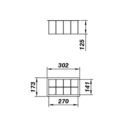 Acessório Porta Utensílios Mekal Match para Canal Equipado 30x17cm Inox Escovado