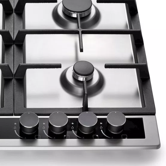 Cooktop Sole Elettromec 4 Queimadores a Gás Inox e Vidro 60 cm Bivolt