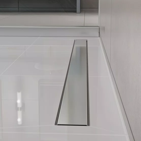 Ralo Linear Neo Slim Tramontina 120cm em Aço Inox e PVC