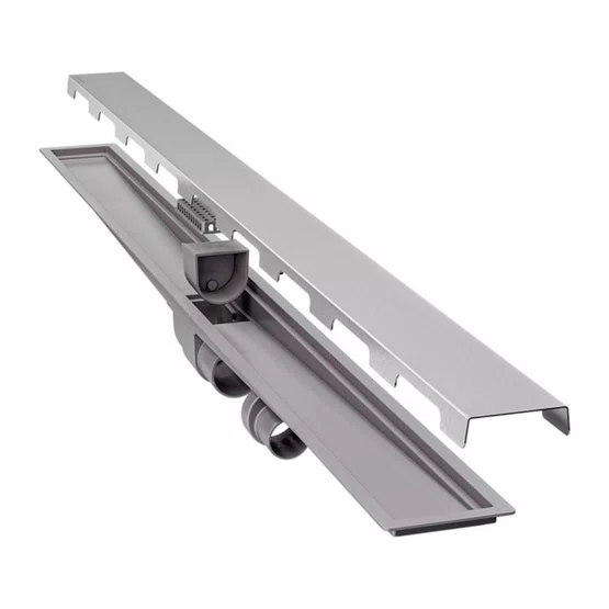 Ralo Linear Neo Slim Tramontina 120cm em Aço Inox e PVC