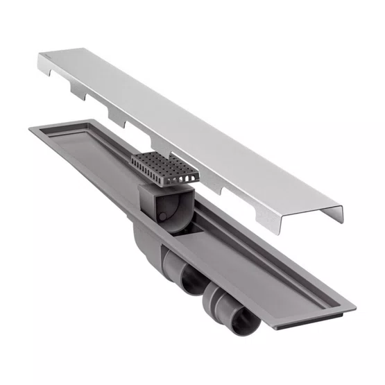 Ralo Linear Neo Slim Tramontina 70cm em Aço Inox e PVC