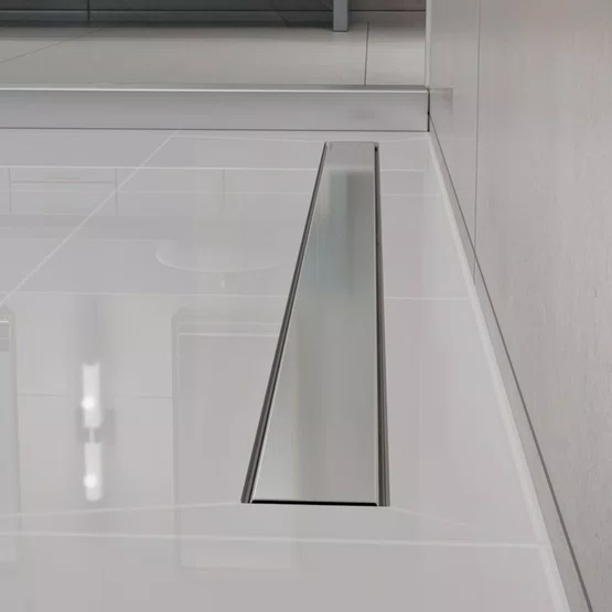 Ralo Linear Neo Slim Tramontina 80cm em Aço Inox e PVC
