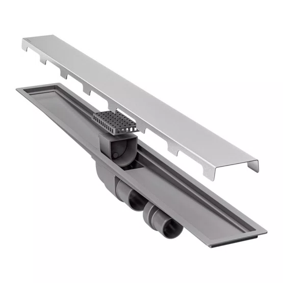 Ralo Linear Neo Slim Tramontina 80cm em Aço Inox e PVC