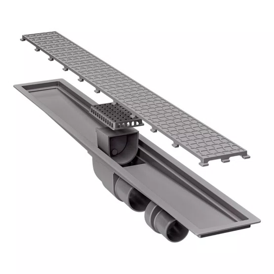 Ralo Linear Oculto Neo Hidden Tramontina 70cm com Válvula Anti-retorno PVC