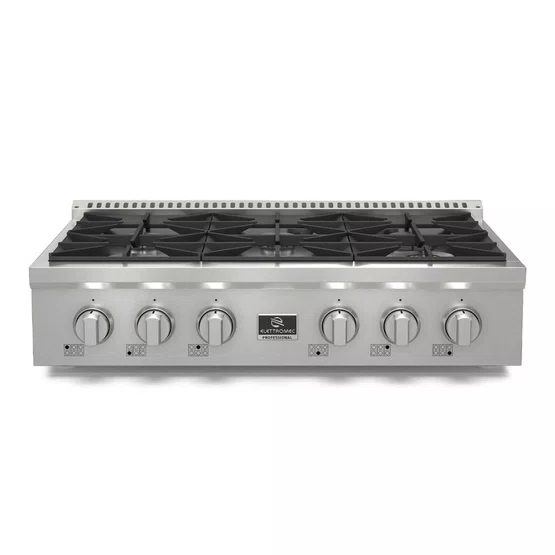 Rangetop Professional Elettromec 6 Queimadores 36 Polegadas Inox 304 127V