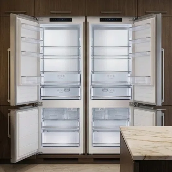 Refrigerador Inox Elettromec Bottom Freezer 341L