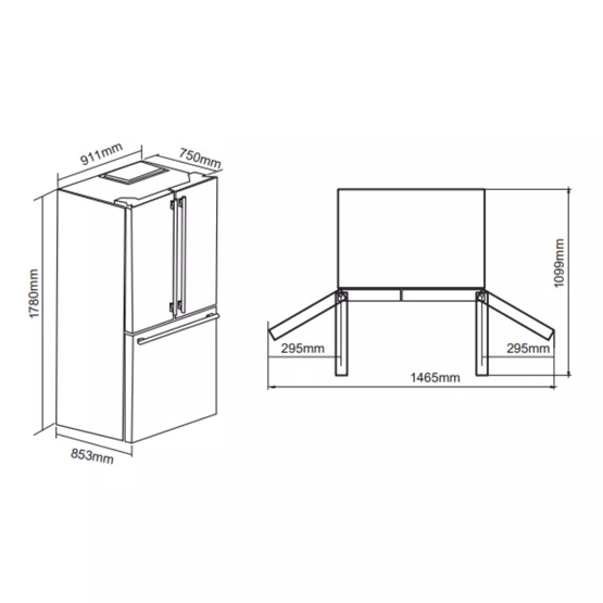 Refrigerador French Door Elettromec Inox 770 Litros 220V