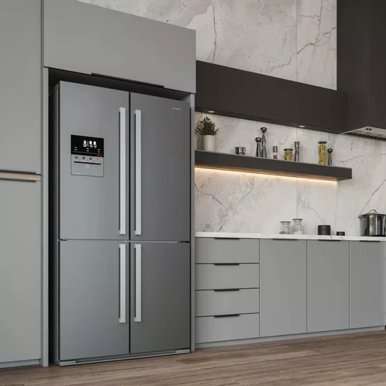 Refrigerador Multidoor Elettromec Freezer Independente Inox 630 Litros 220V