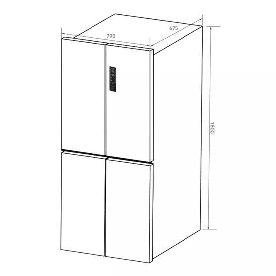 Refrigerador Invita Multidoor Inverter Titânio 472 Litros 220V