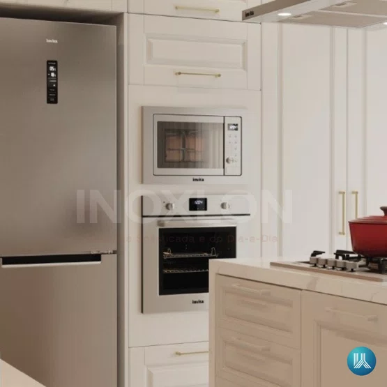 Refrigerador Invita Botton Freezer Titânio 360L 220V
