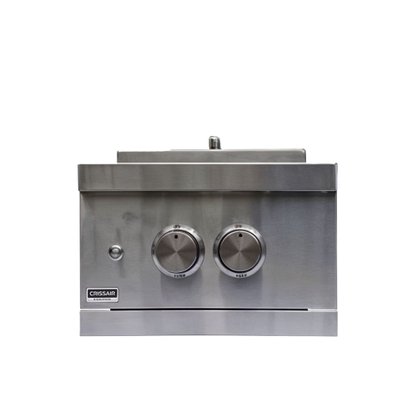 Churrasqueira Side Burner Texas a Gás Crissair 2 Queimadores 32 Inox