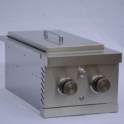 Churrasqueira Side Burner Texas a Gás Crissair 2 Queimadores 32 Inox