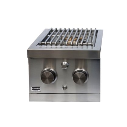 Churrasqueira Side Burner Texas a Gás Crissair 2 Queimadores 32 Inox