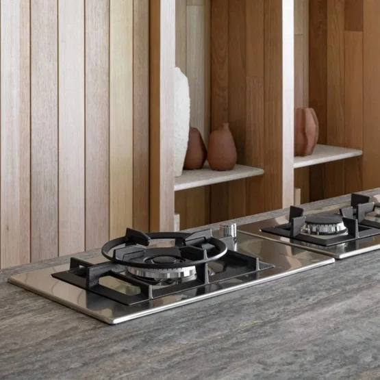 Cooktop Dominó Quadratto Elettromec a Gás Dual Flame 30 cm Bivolt