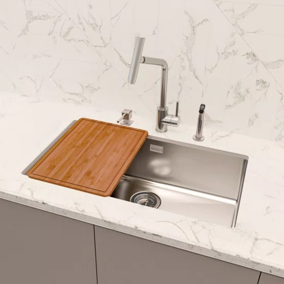 Tábua de Corte em Bambu Design Collection Quadrum e Vitrum 42cm Tramontina