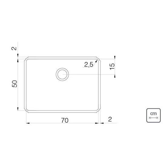 Tanque de Embutir Jumbo Tramontina com Acessórios 108 Litros 70cm Aço Inox