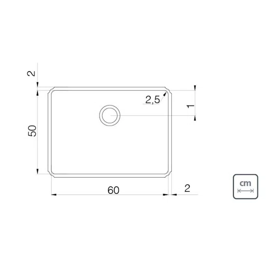 Tanque de Embutir Jumbo Tramontina com Acessórios 92 Litros 60cm Aço Inox