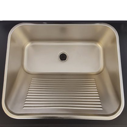 Tanque Inox Acetinado GhelPlus 60x50x25cm 55 Litros De Embutir