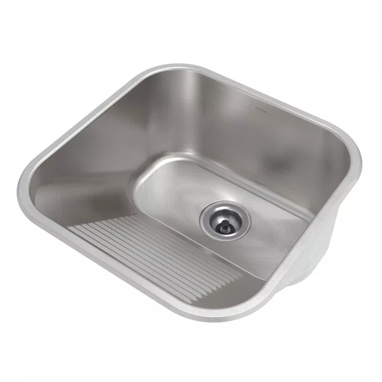 Tanque de Embutir ou Sobrepor Lavanderia Mekal CT-40 40x40x22cm Inox Escovado