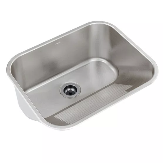 Tanque de Embutir ou Sobrepor Lavanderia Mekal CT-50 50x40x23cm Inox Escovado