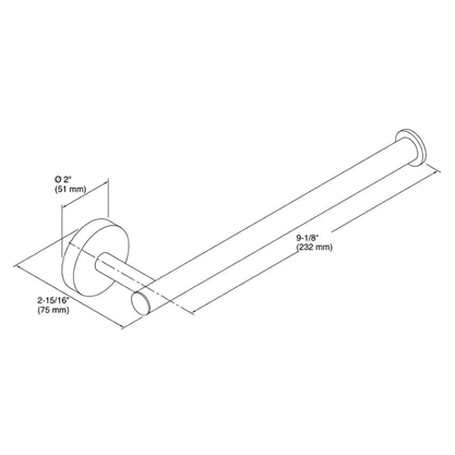 Toalheiro Kohler Elate 23cm Black