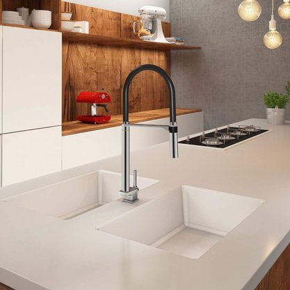 Torneira de Mesa Docol Doc Chrome/Preto