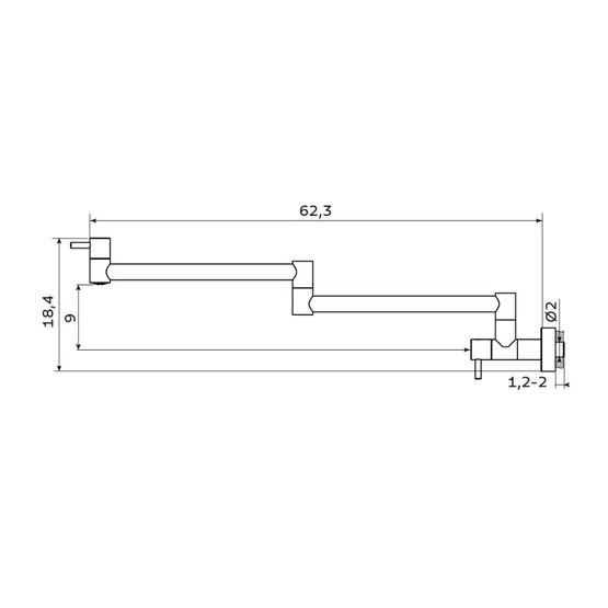Torneira de Parede Tramontina Flexion Wall com Sistema Anti-Gotejamento Inox