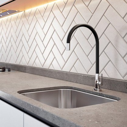 Torneira Docol Para Cozinha de Bancada Galiflex Preta