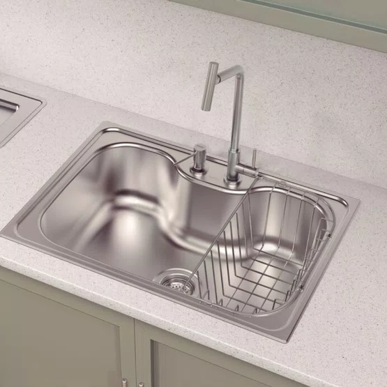 Torneira de Bancada Versa Tramontina com Bica Articulada em Aço Inox