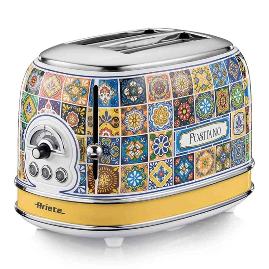 Torradeira Elétrica Positano 155 Ariete para 2 Fatias 6 Níveis 750W