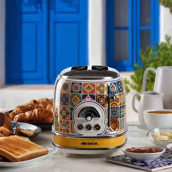 Torradeira Elétrica Positano 155 Ariete para 2 Fatias 6 Níveis 750W
