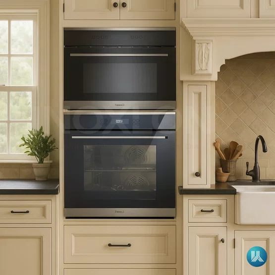 Torre de Embutir Cuisinart Prime Cooking Forno Elétrico + Microondas Inox 220V