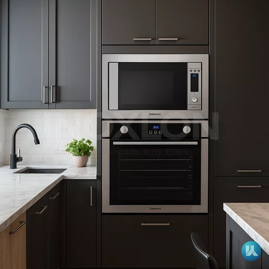 Torre de Embutir Cuisinart Casual Cooking Micro-ondas Convecção + Forno a Gás Inox 220V