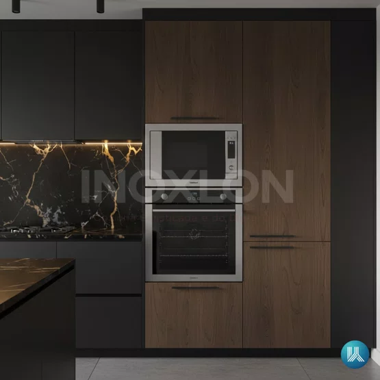 Torre de Embutir Cuisinart Casual Cooking Micro-ondas Convecção + Forno a Gás Inox 220V